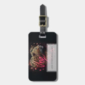 Leopard Heart Love Graffiti Art                    ラゲッジタグ (正面縦)