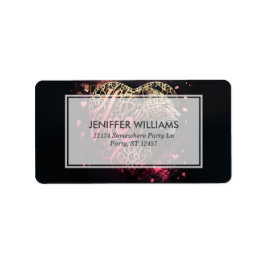 Leopard Heart Love Graffiti Art                    ラベル