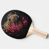 Leopard Heart Love Graffiti Art                    卓球ラケット (横)