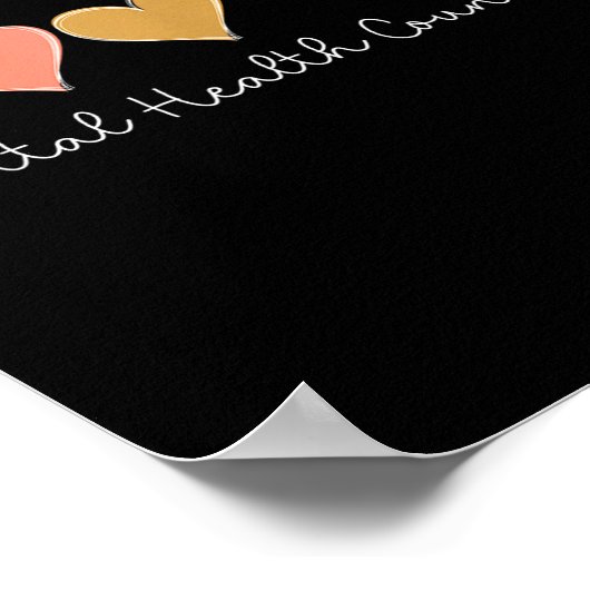 Leopard Hearts Valentine's Day For Mental Health C ポスター (角)