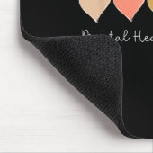 Leopard Hearts Valentine's Day For Mental Health C マウスパッド (コーナー)