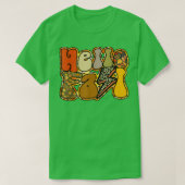 Leopard Hello Fall Fun Pumpkin Patch Fall Lover Au Tシャツ (デザイン正面)