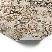 Leopard Illustration Poster Wall Decor Spotted Big ポスター (角)