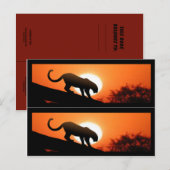 Leopard in Treeブックマーク ポストカード (正面/裏面)