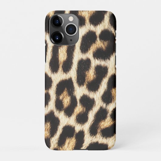 Leopard iPhone 11 ProSlimフィットケース、光沢 iPhoneケース (裏面)