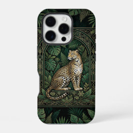 Leopard Jungle Throne | Dark iPhone 16 Pro Case Proケース