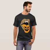 Leopard Lips Halloween Lips Vampire Mouth Pumpkin  Tシャツ (正面フル)