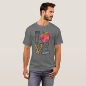 Leopard Love 3Rd Grade Teacher Student Back To Sch Tシャツ (正面フル)
