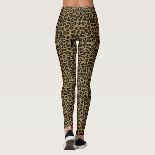 Leopard Love - Power Yoga Leggings レギンス (裏面)