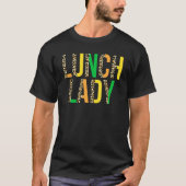 Leopard Lucky Lunch Lady St Patrick's Day Cafeteri Tシャツ (正面)