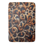Leopard Luxe：バスルームを バスマット (正面縦)