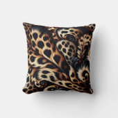 Leopard Luxe:激しいスタイルで眠る クッション (正面)