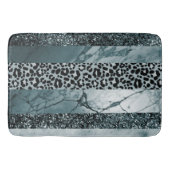 Leopard Marble Glitter Stripes Glam 2 バスマット (正面)