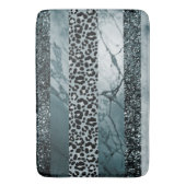 Leopard Marble Glitter Stripes Glam 2 バスマット (正面縦)