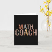 Leopard Math Coach Suppliesおもしろい新学期 カード (黄色い花)
