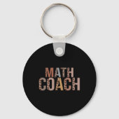 Leopard Math Coach Suppliesおもしろい新学期 キーホルダー (裏面)