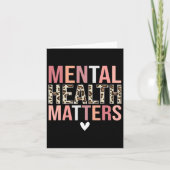 Leopard Mental Health Problems認識度月 カード (正面)