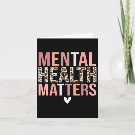 Leopard Mental Health Problems認識度月 カード (正面)