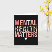 Leopard Mental Health Problems認識度月 カード (黄色い花)