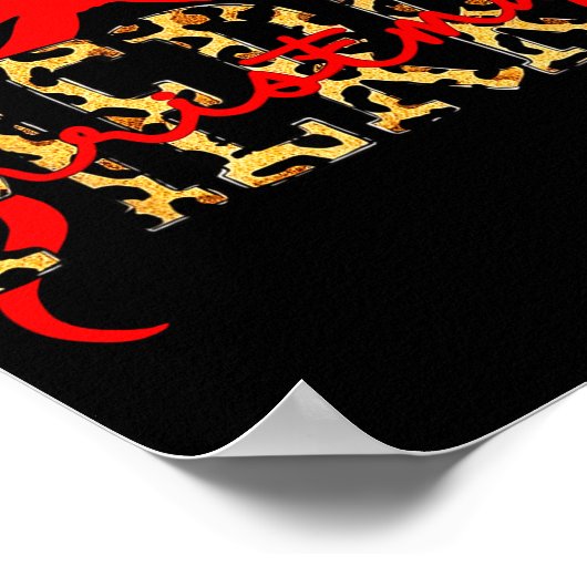 Leopard Merry Christmas Coquette Bow Xmas Holiday  ポスター (角)