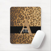 Leopard MonogramイニシャルレターAコンピュータ マウスパッド (マウス)