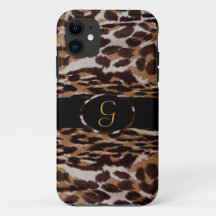 Leopard Monogram Iphone 5ケース