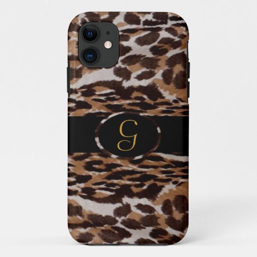 Leopard Monogram Iphone 5ケース Case-Mate iPhoneケース (裏面)