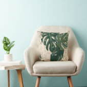 Leopard Monstera：ジャングルプリントヴィンテージ。 クッション (椅子)