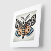 Leopard Moth 170924IREF228 - Watercolor スクエア壁時計 (傾斜)