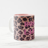 Leopard Mugボスの女性 ツートーンマグカップ (正面左)