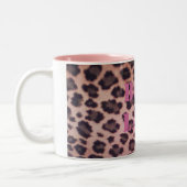 Leopard Mugボスの女性 ツートーンマグカップ (左)