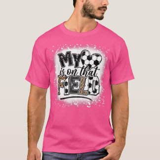 Leopard My Heart Is On That Field Soccer Love Game Tシャツ