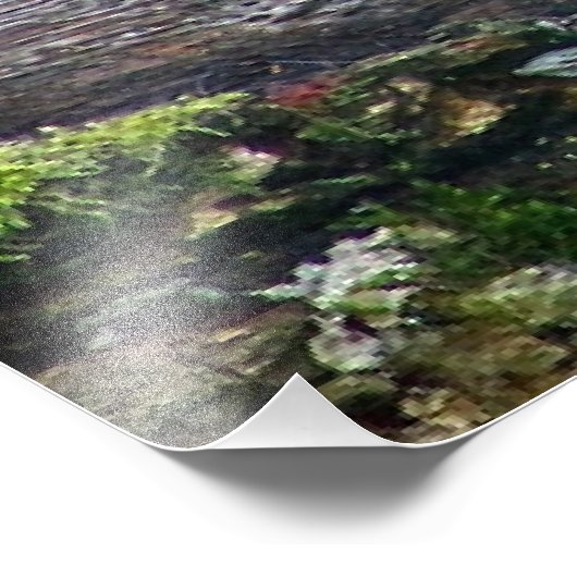 Leopard on a Log フォトプリント (角)