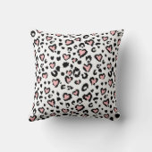 Leopard or jaguar seamless pattern, textured fashi クッション (裏面)