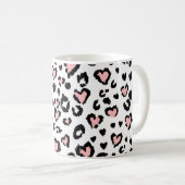 Leopard or jaguar seamless pattern, textured fashi コーヒーマグカップ (正面右)