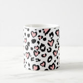 Leopard or jaguar seamless pattern, textured fashi コーヒーマグカップ (中央)