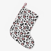 Leopard or jaguar seamless pattern, textured fashi スモールクリスマスストッキング (正面 (吊り時))