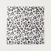 Leopard or jaguar seamless pattern, textured fashi タペストリー (正面(横))