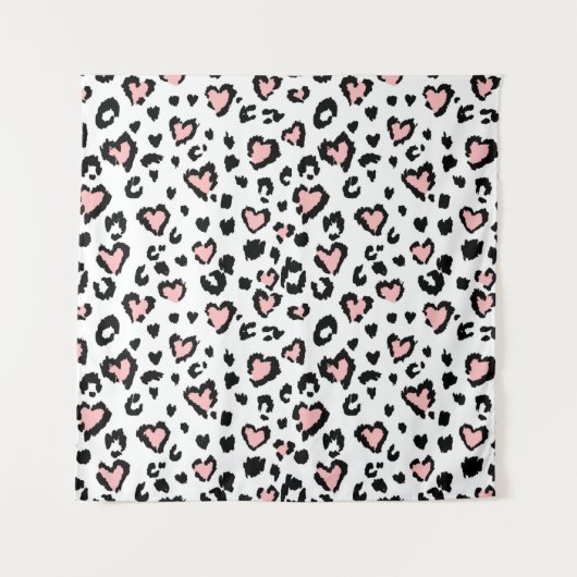 Leopard or jaguar seamless pattern, textured fashi タペストリー (正面)