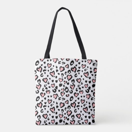 Leopard or jaguar seamless pattern, textured fashi トートバッグ (裏面)