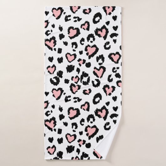 Leopard or jaguar seamless pattern, textured fashi バスタオル (バスタオル)