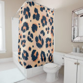 Leopard Pattern：シームレおもしろいスデザイン シャワーカーテン (インサイチュ)
