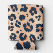 Leopard Pattern:シームレおもしろいスデザイン 缶クーラー (裏面)