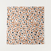 Leopard pattern, african animal print design タペストリー (正面(横))