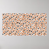 Leopard pattern, african animal print design ポスター (正面)