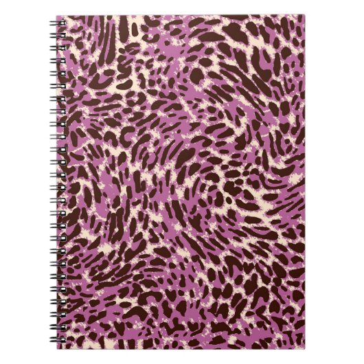 Leopard Pattern、Leopard Print、アニマルプリント、 ノートブック (正面)