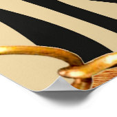 Leopard Pattern、Leopard Print、アニマルプリント、 ポスター (角)