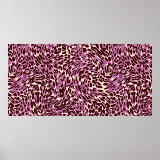 Leopard Pattern、Leopard Print、アニマルプリント、 ポスター (正面)