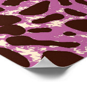 Leopard Pattern、Leopard Print、アニマルプリント、 ポスター (角)