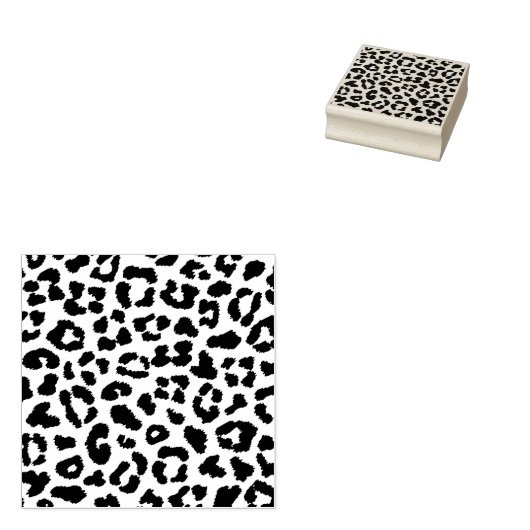 Leopard Pattern Print Leopard Pattern Print Rubber ラバースタンプ (押印)